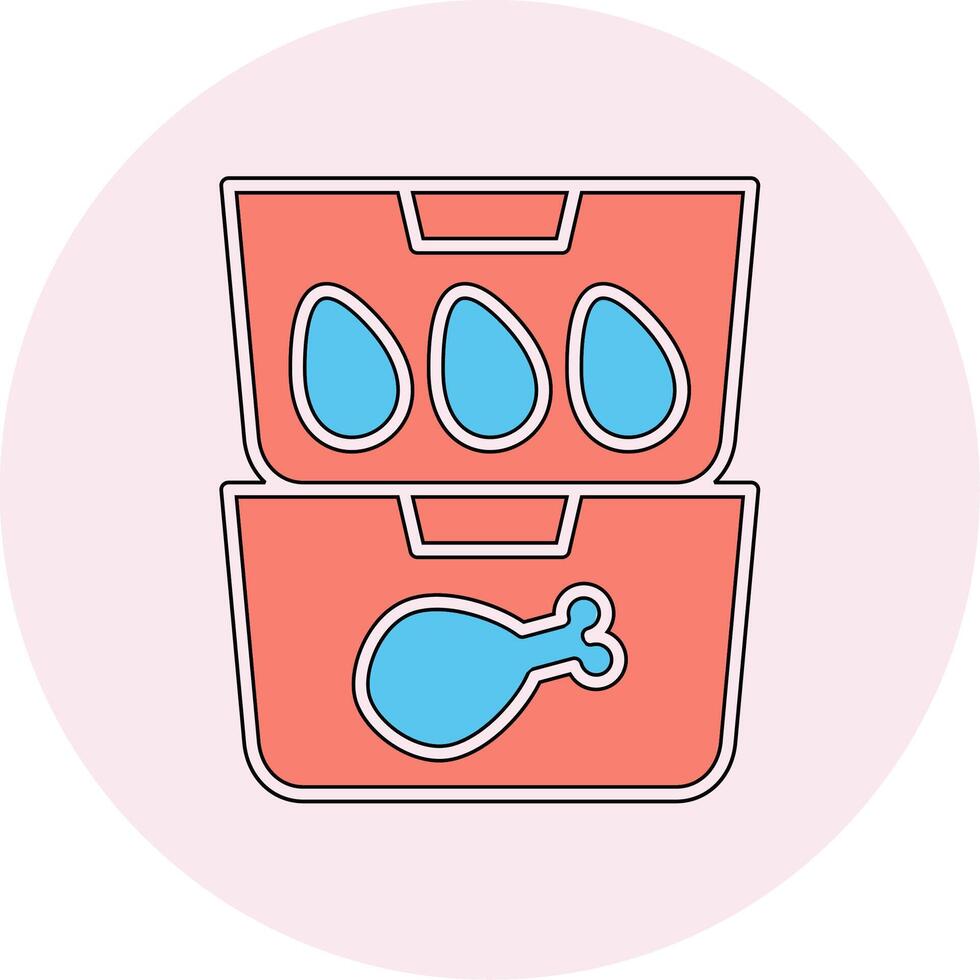 Food Containers Vecto Icon vector