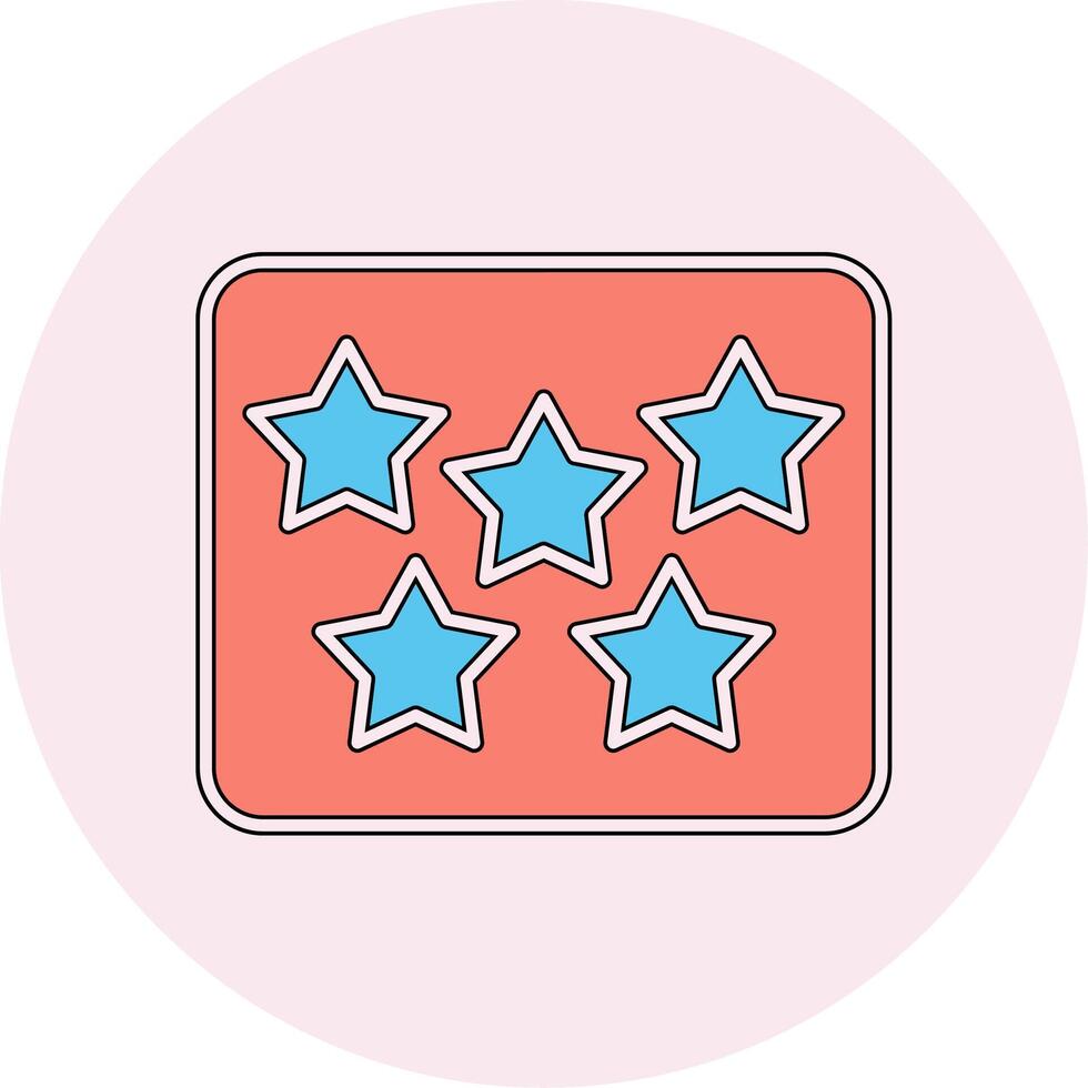 Five Star Vecto Icon vector