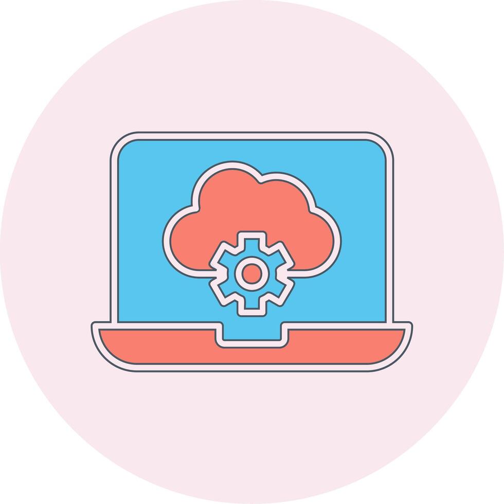 Cloud Computing Vecto Icon vector