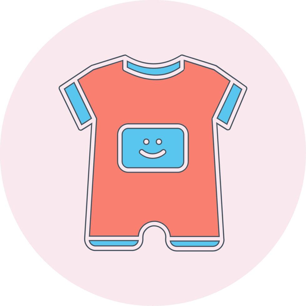 Baby Boy Outfit Vecto Icon vector