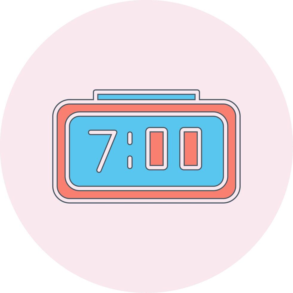 Digital Clock Vecto Icon vector