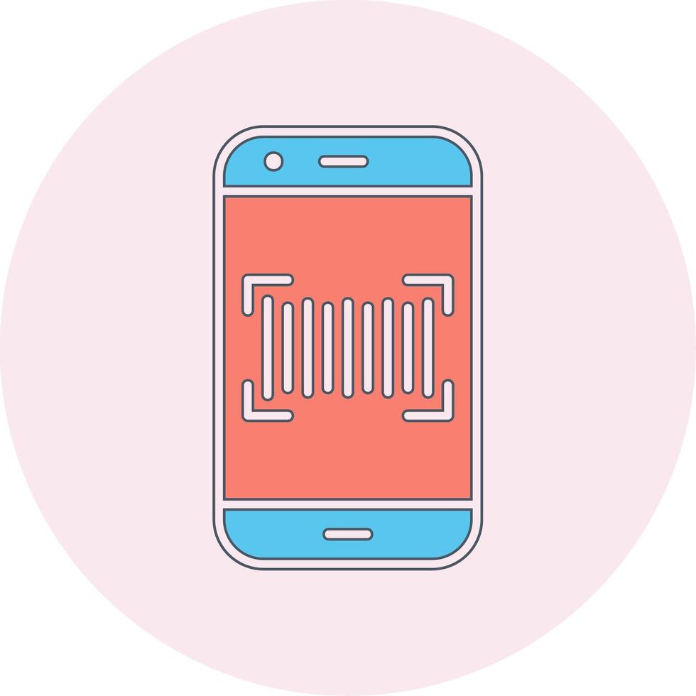 Phone Scanning Vecto Icon vector