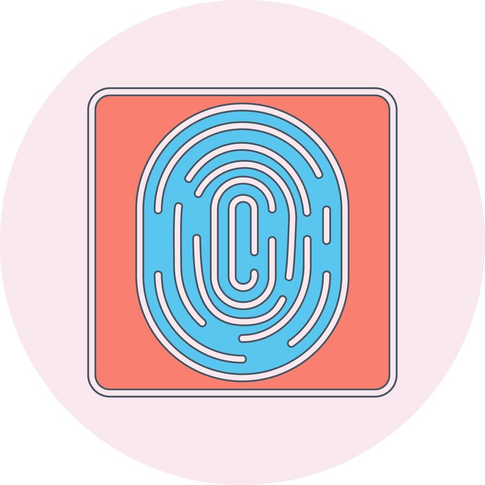 Fingerprint Vecto Icon vector