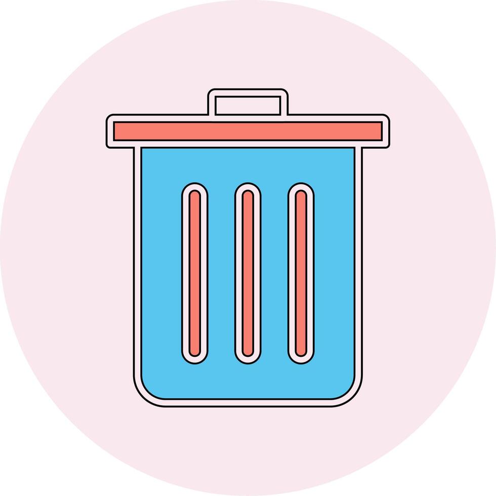 Dustbin Vecto Icon vector