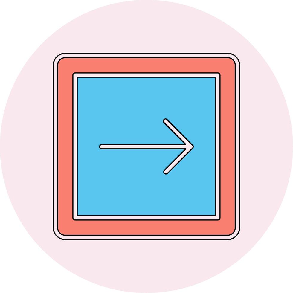 Right Arrow Vecto Icon vector