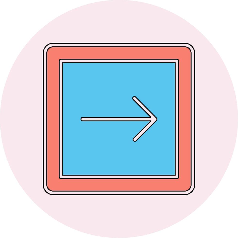 Right Arrow Vecto Icon vector