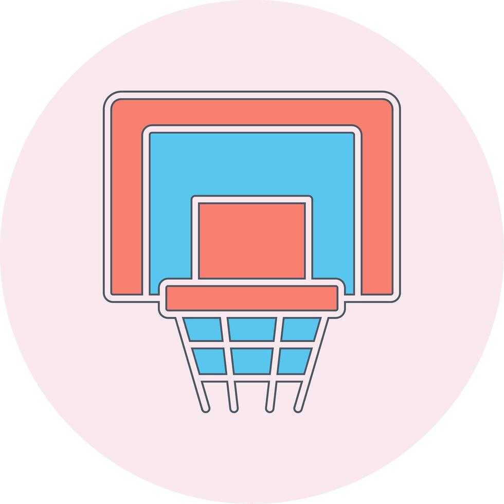 Basketball Hoop Vecto Icon vector