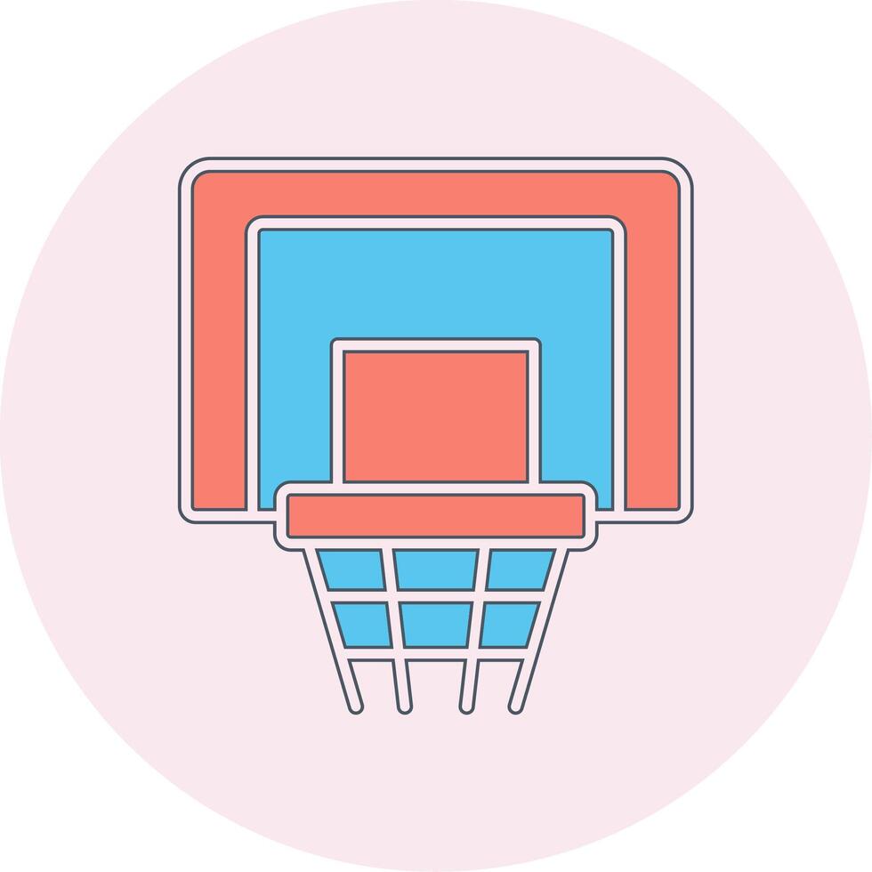 Basketball Hoop Vecto Icon vector