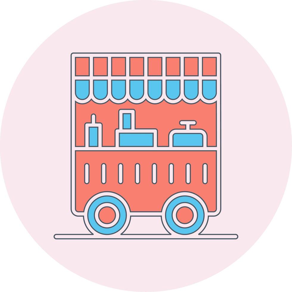 Food Cart Vecto Icon vector