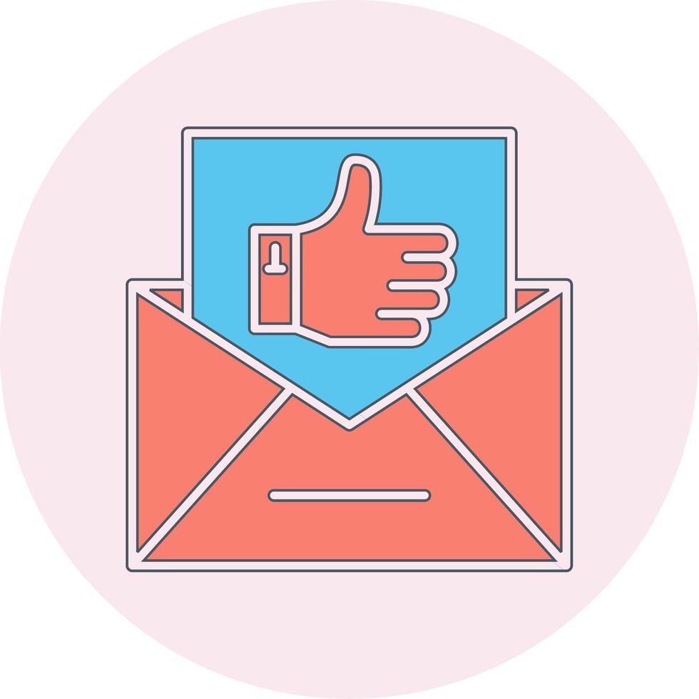 Email Like Vecto Icon vector