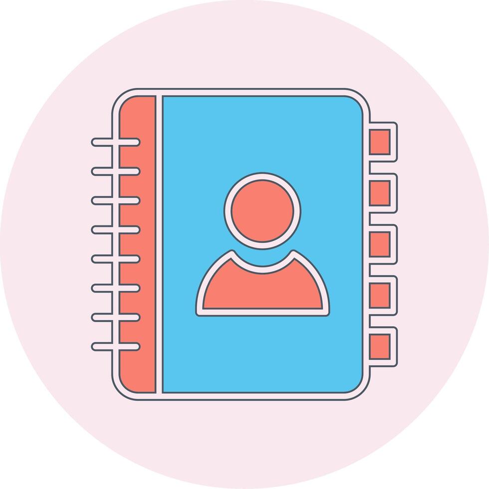 Contact Book Vecto Icon vector