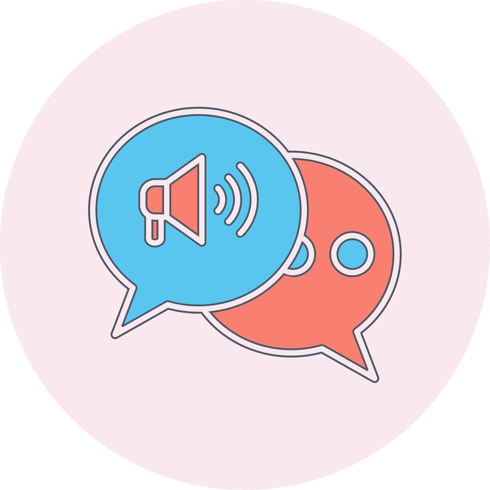 Marketing Conversation Vecto Icon vector