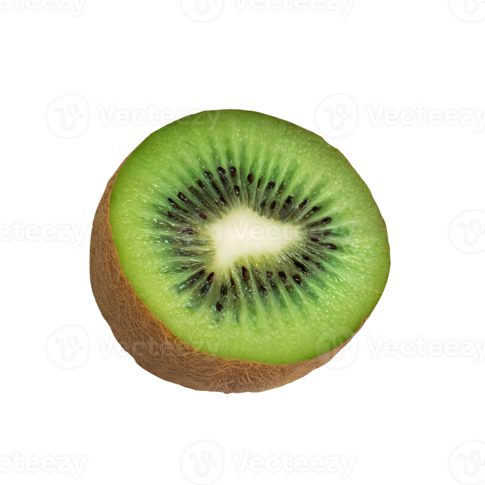 AI generated Fresh kiwi fruit isolated on transparent background png