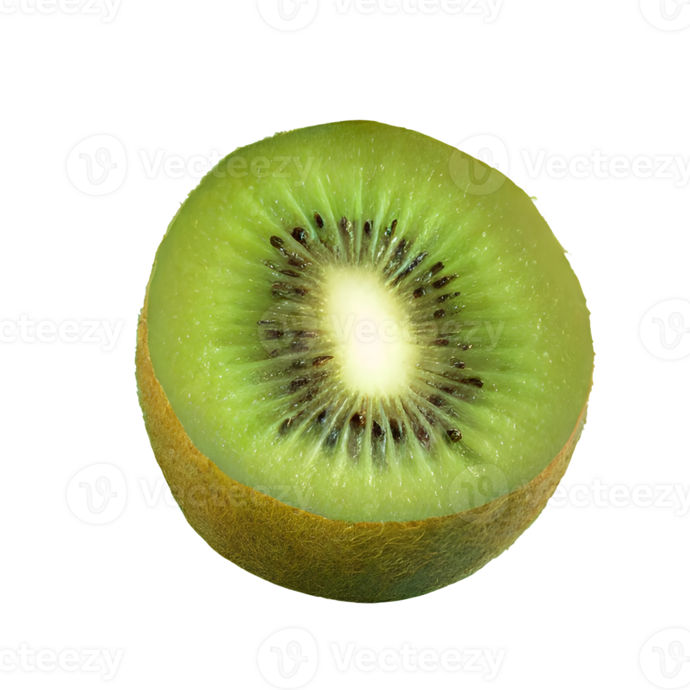 AI generated Fresh kiwi fruit isolated on transparent background png