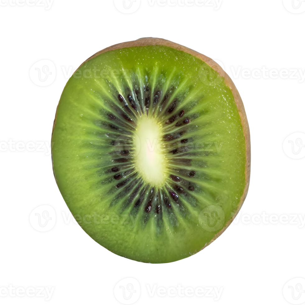 AI generated Fresh kiwi fruit isolated on transparent background png