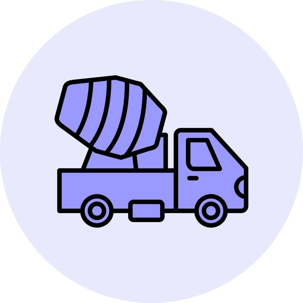 Cement Truck Vecto Icon vector