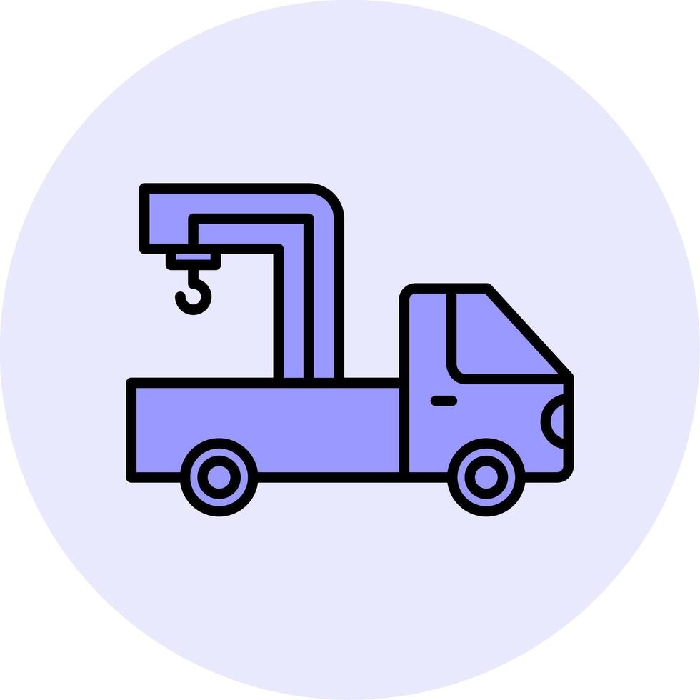 Crane Truck Vecto Icon vector