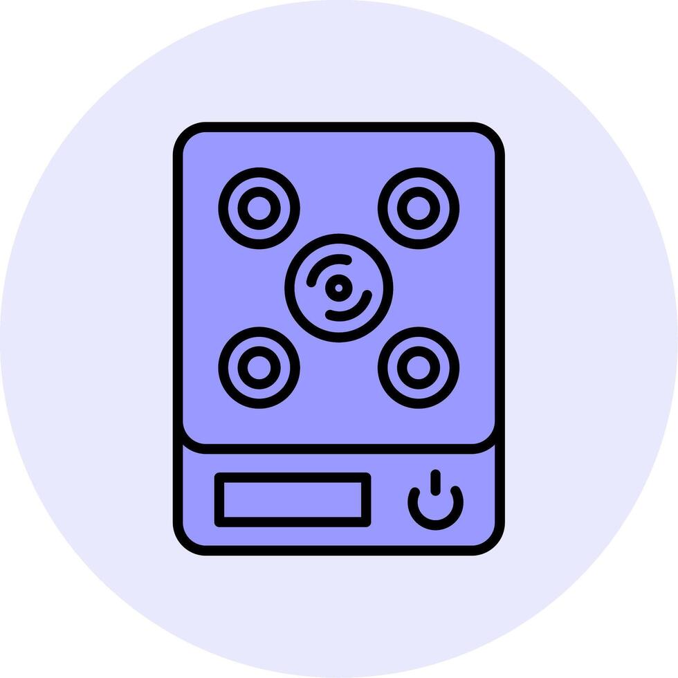 Induction Stove Vecto Icon vector