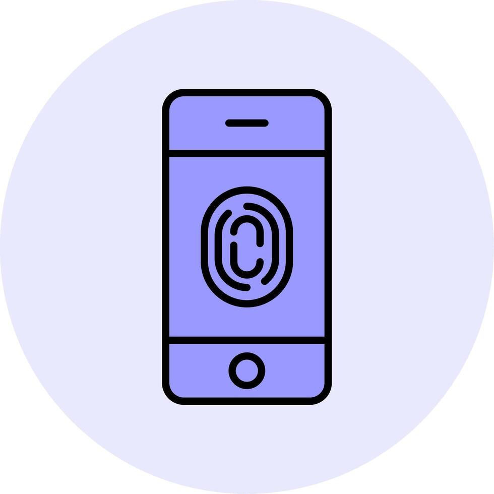 FingerPrint Verification Vecto Icon vector