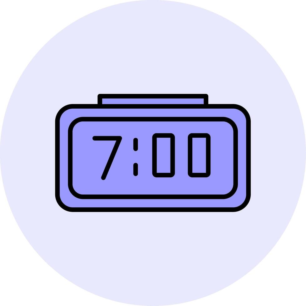 Digital Clock Vecto Icon vector