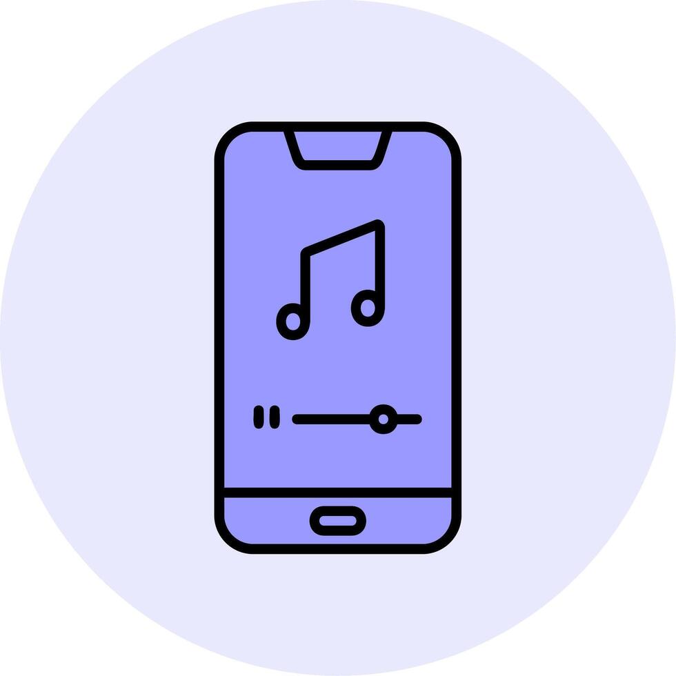 Mobile Music Player Vecto Icon vector