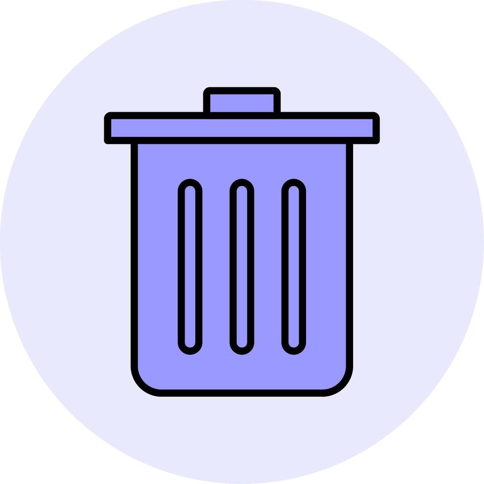 Dustbin Vecto Icon vector