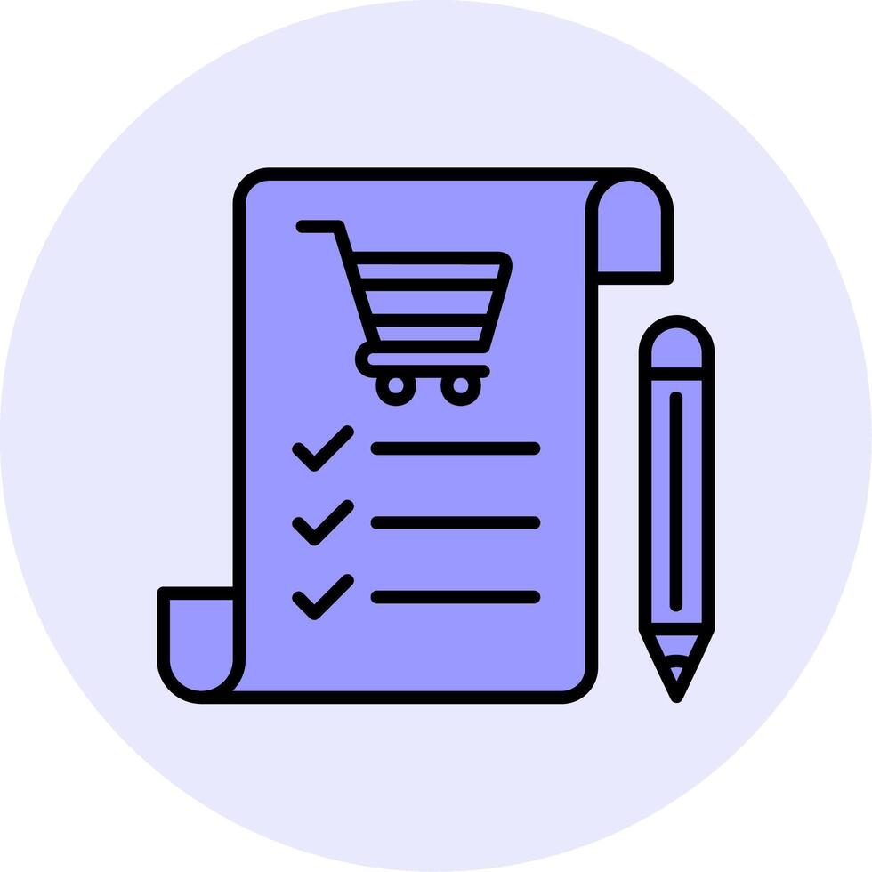 Shopping List Vecto Icon vector