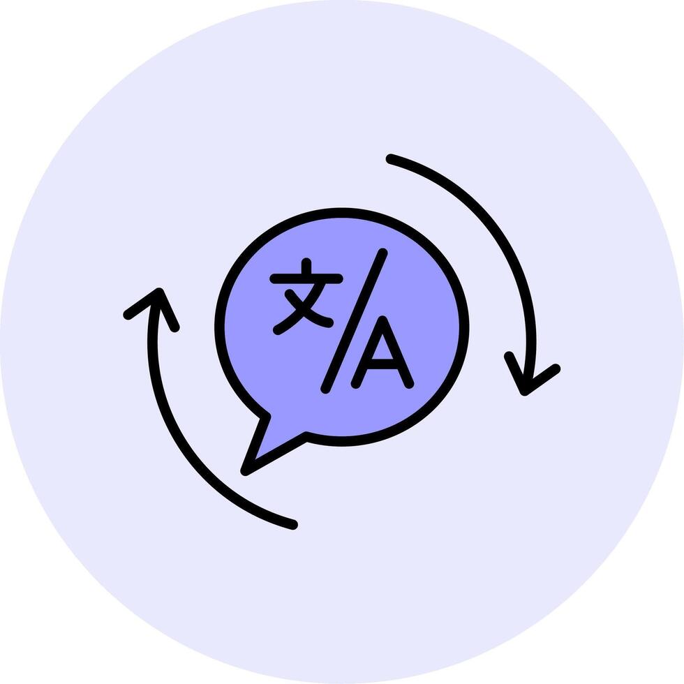 Translation Vecto Icon vector