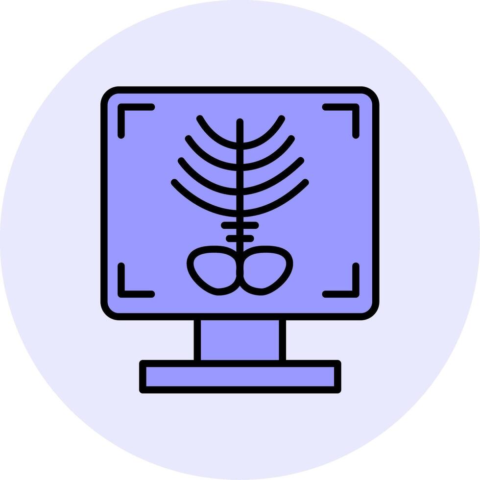 X-ray Bone Vecto Icon vector