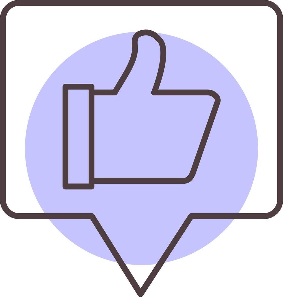 Satisfaction Line  Shape Colors Icon vector