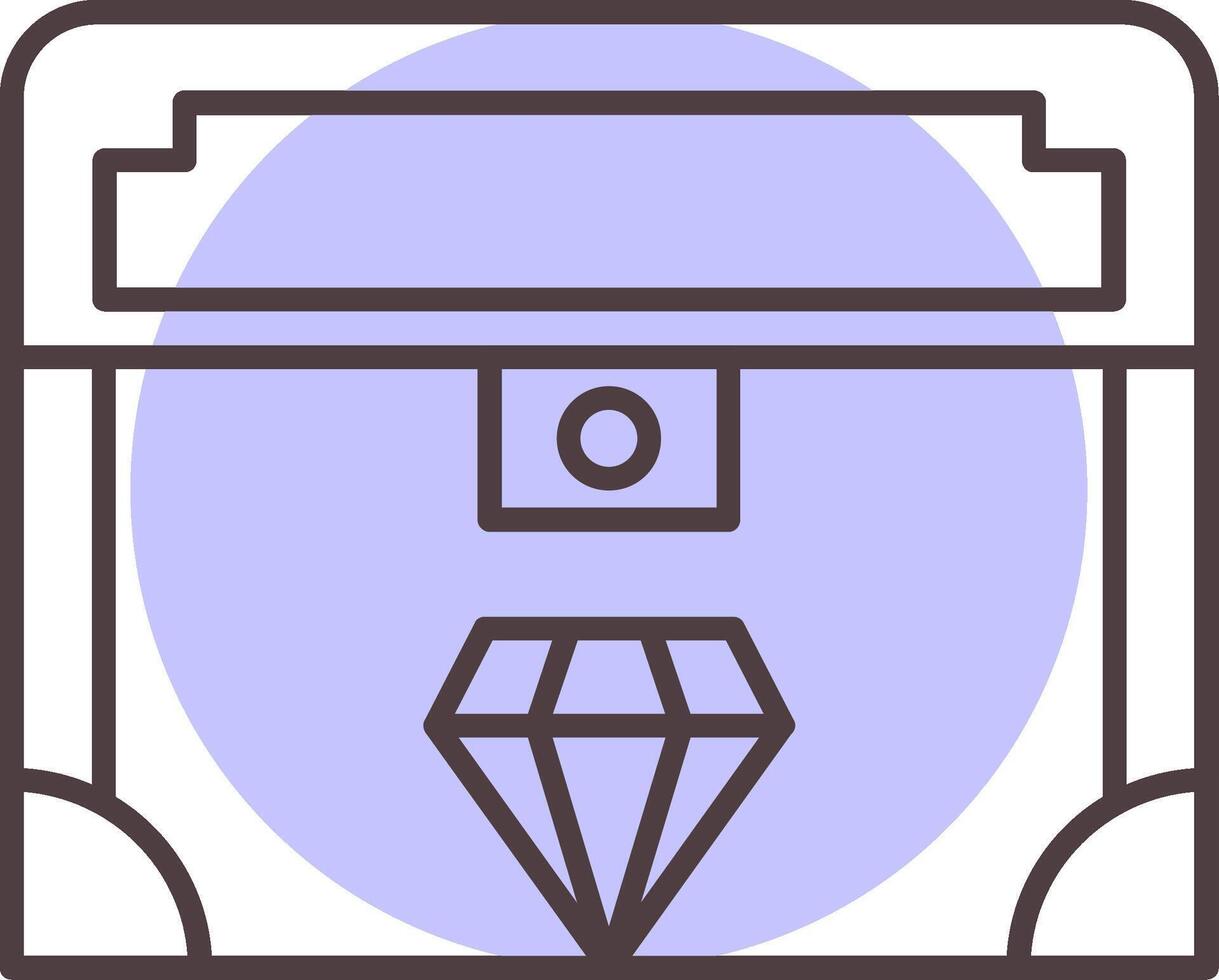 Valuable Line  Shape Colors Icon vector