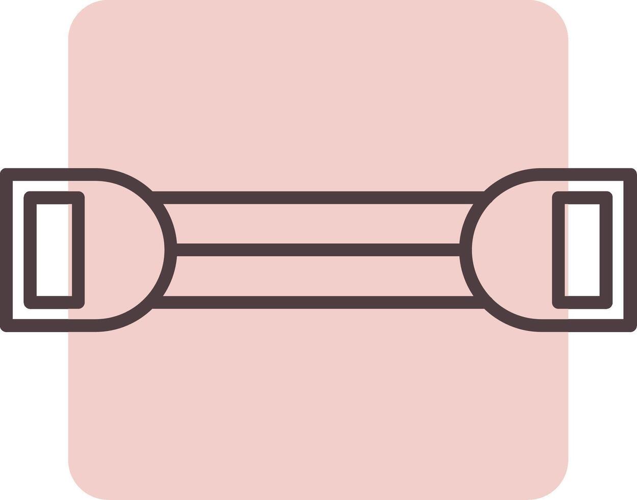 Chest Expander Line  Shape Colors Icon vector