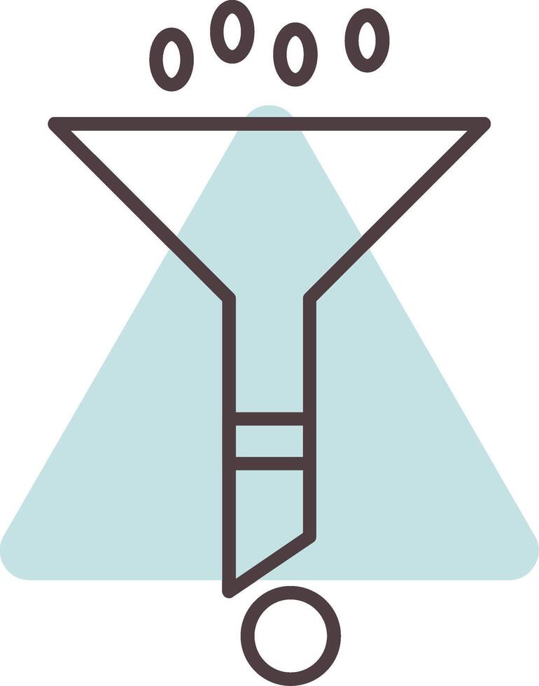 Filter Line  Shape Colors Icon vector