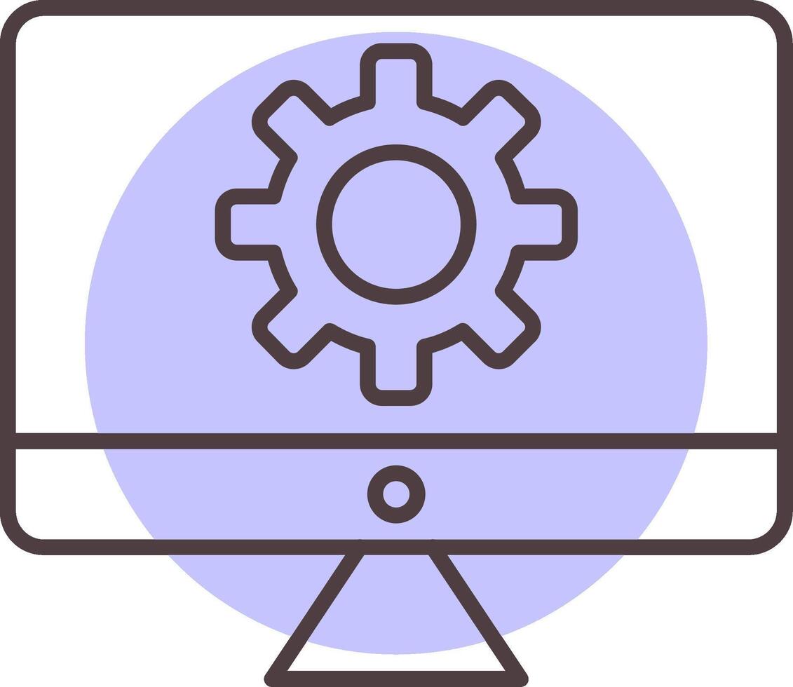 System Line  Shape Colors Icon vector