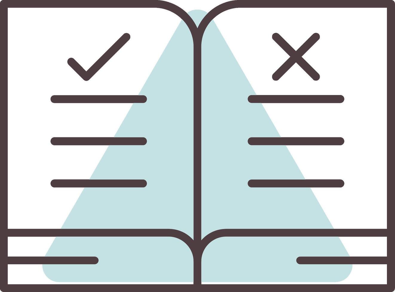 Guidelines Line  Shape Colors Icon vector