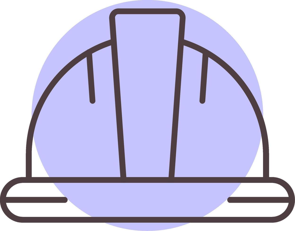 casco línea forma colores icono vector
