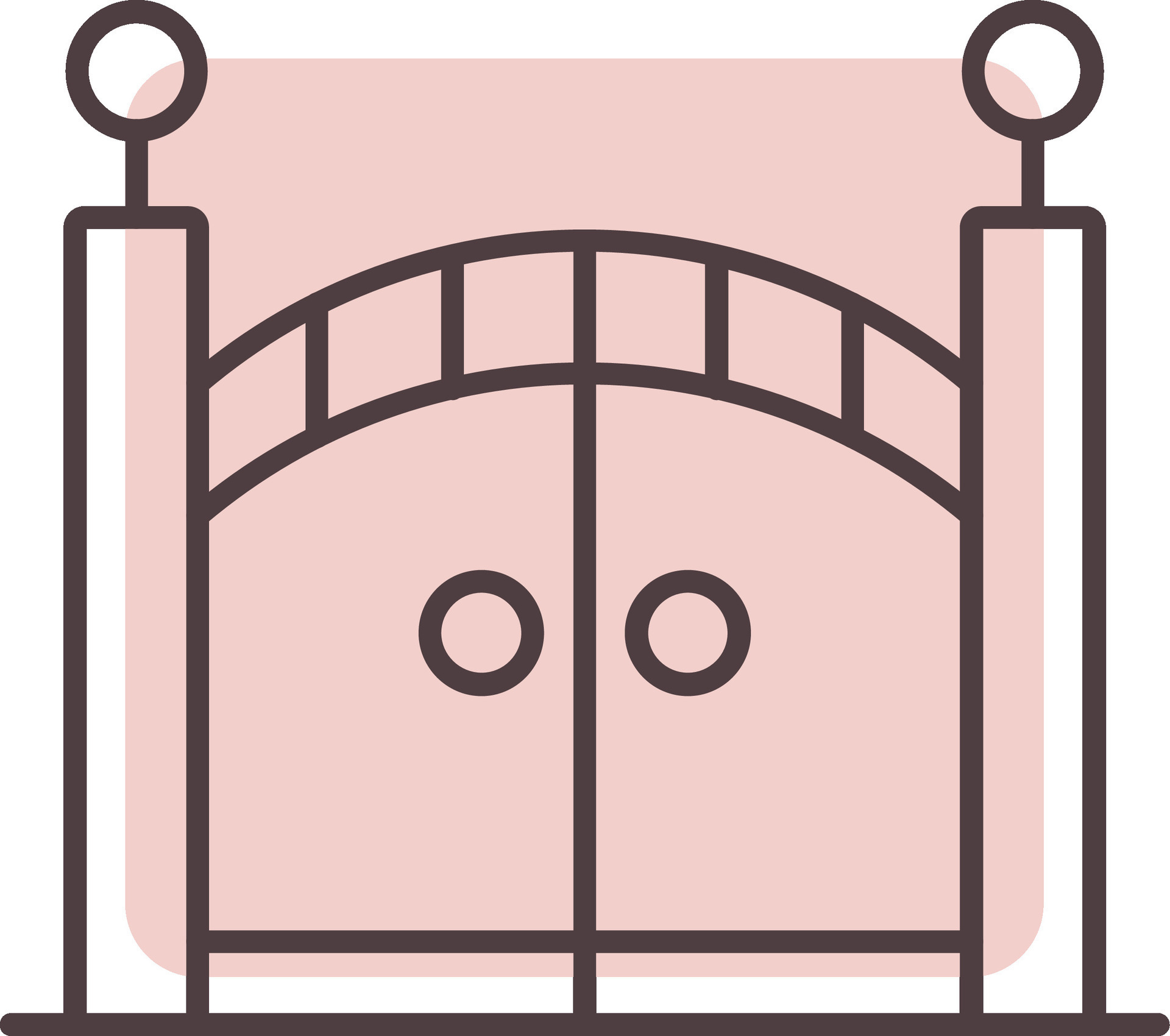Gate Line Shape Colors Icon 38172941 Vector Art at Vecteezy