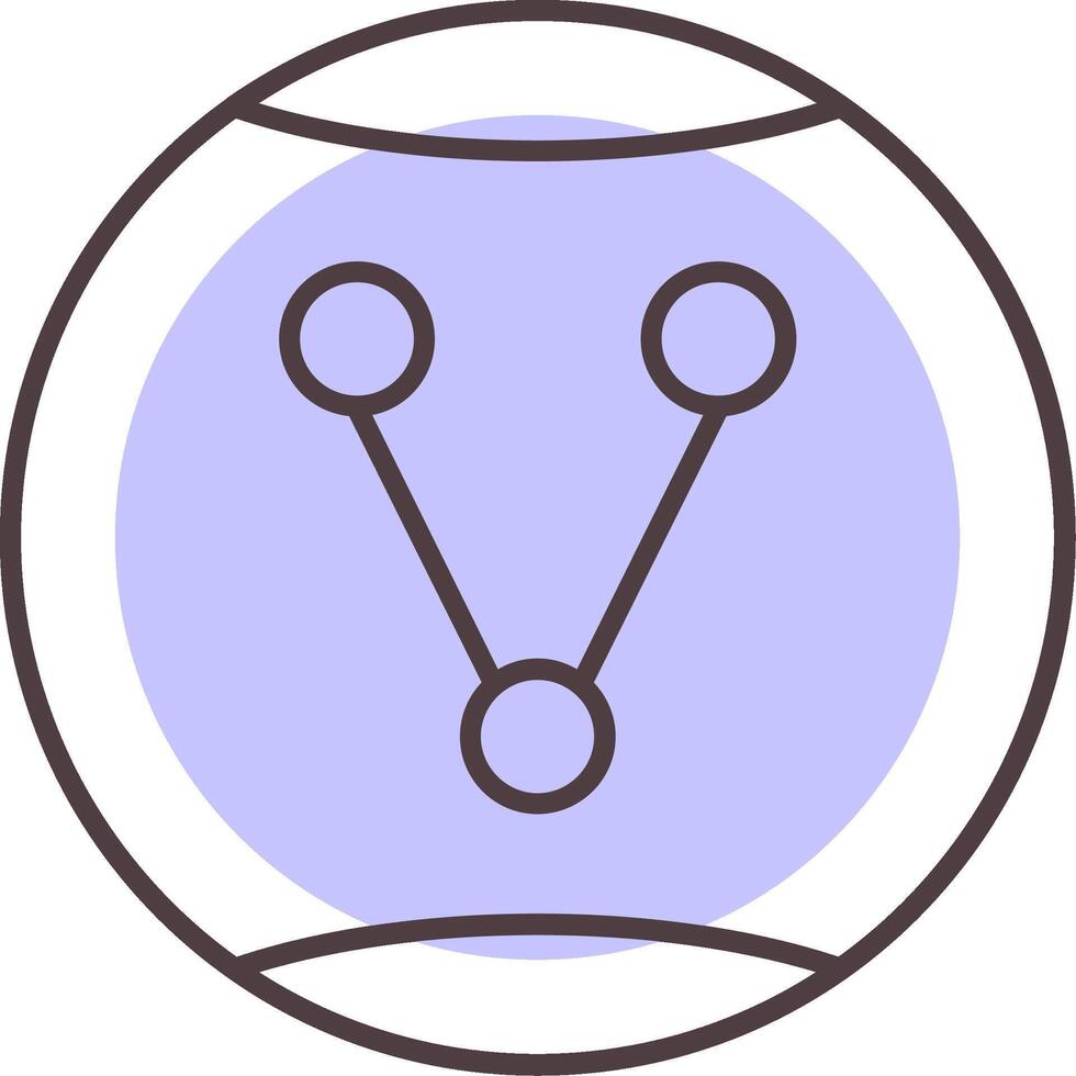 Share Option Line  Shape Colors Icon vector