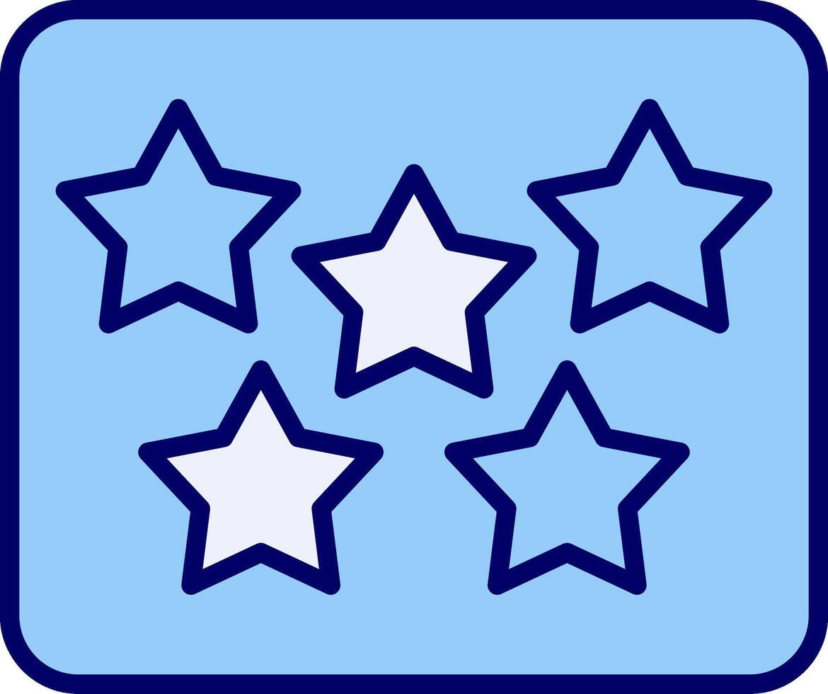 Five Star Vecto Icon vector