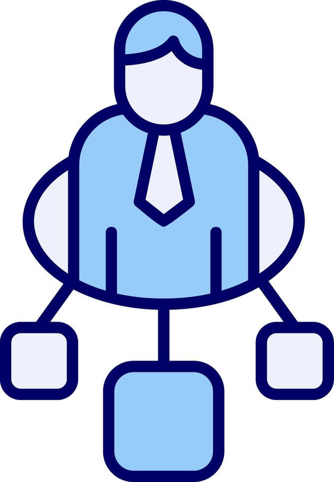 Team Lead Connection Vecto Icon vector