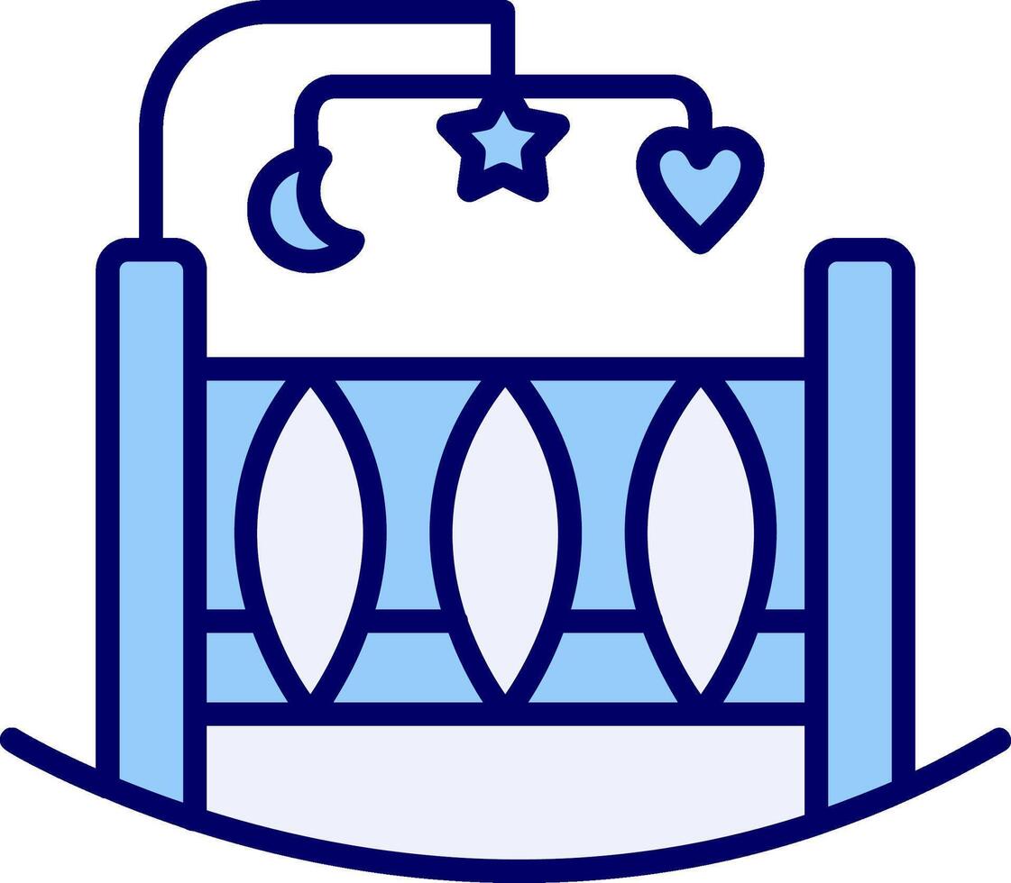 Crib Vecto Icon vector