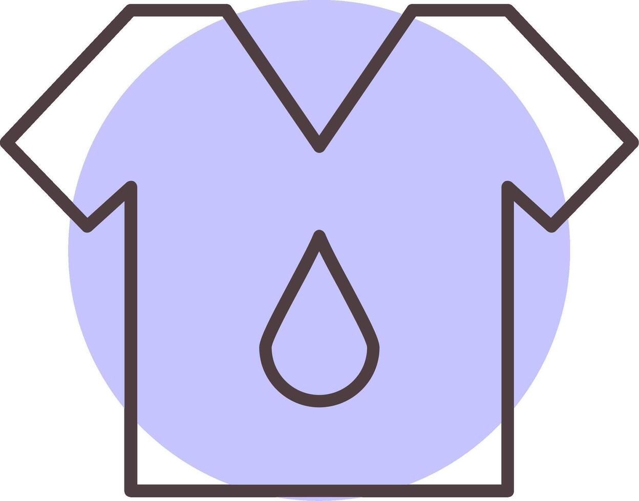 T Shirt Line  Shape Colors Icon vector