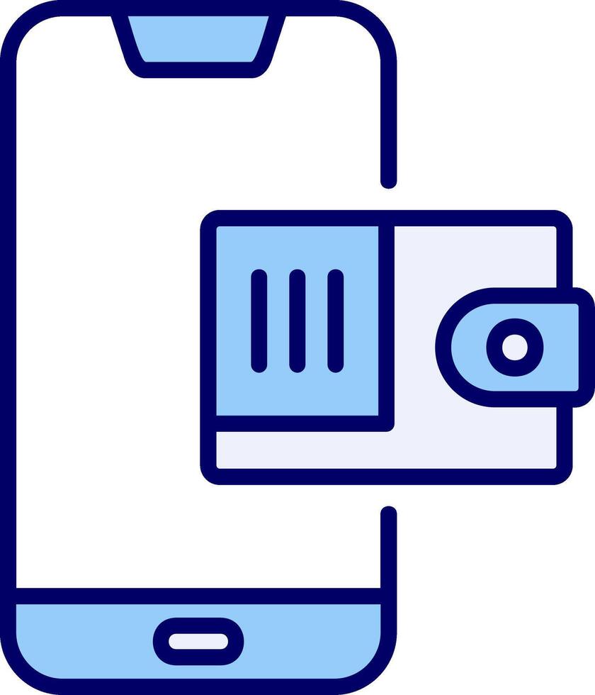 Mobile Wallet Vecto Icon vector