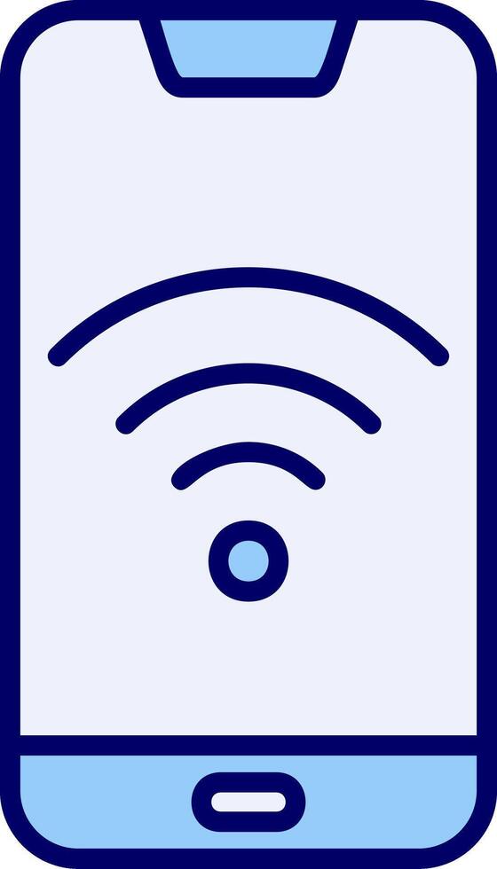 teléfono inteligente Wifi vecto icono vector