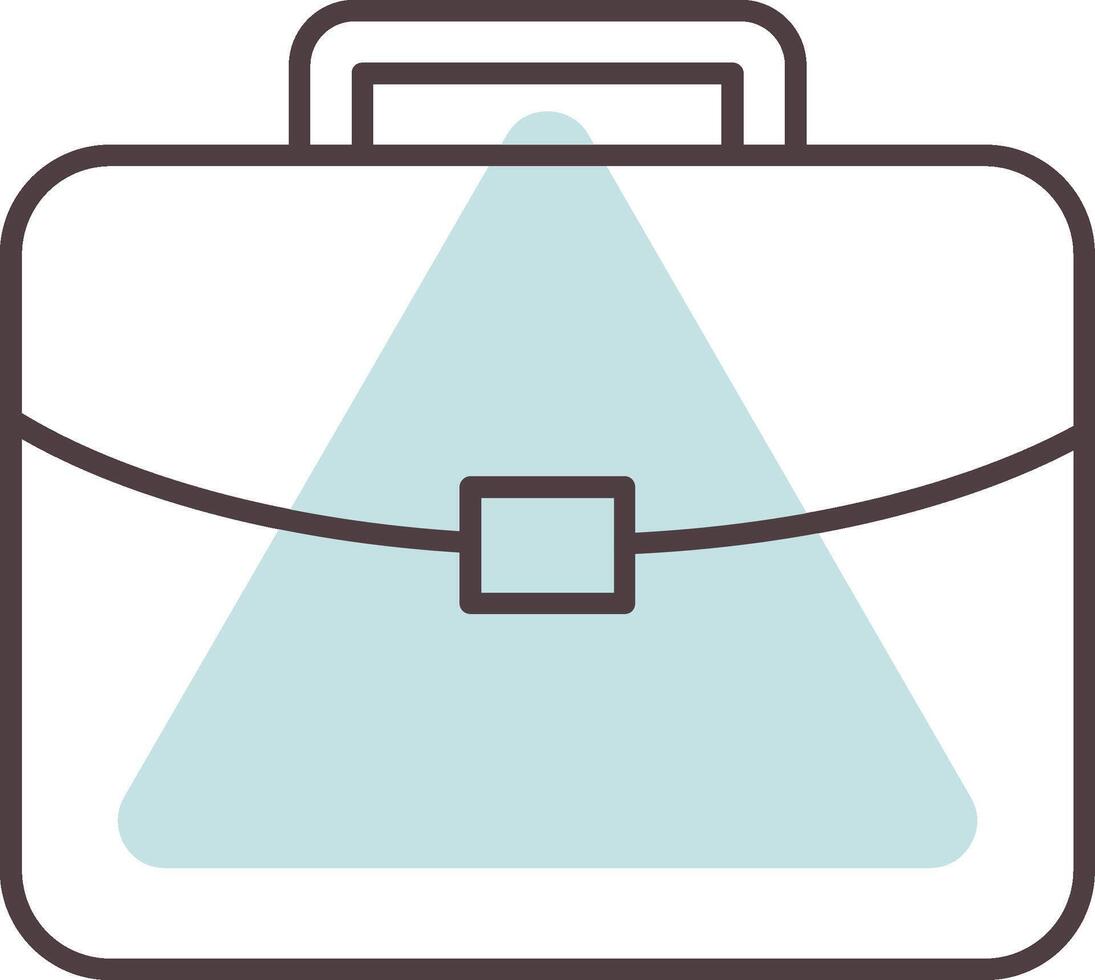 Brief Line  Shape Colors Icon vector