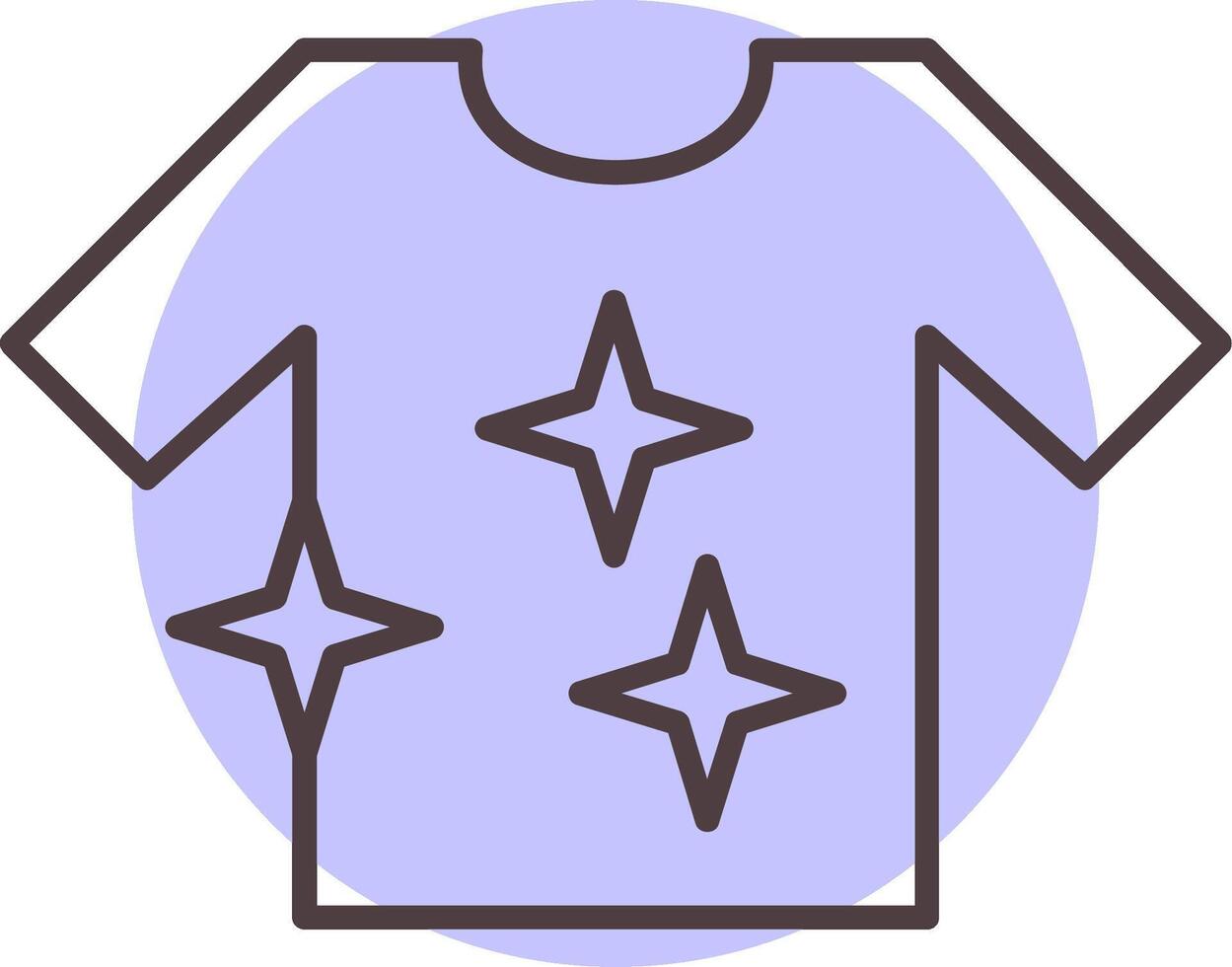 Shirt Line  Shape Colors Icon vector