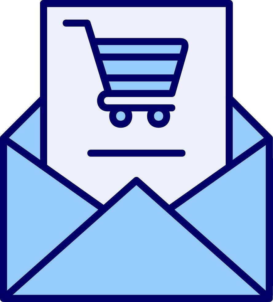 compras correo electrónico vecto icono vector