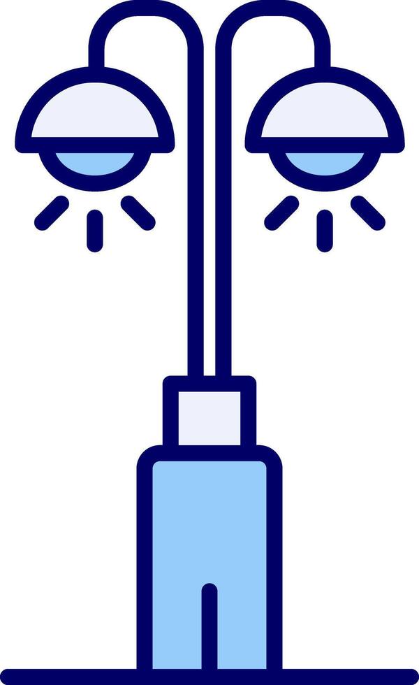 Park Lamp Vecto Icon vector