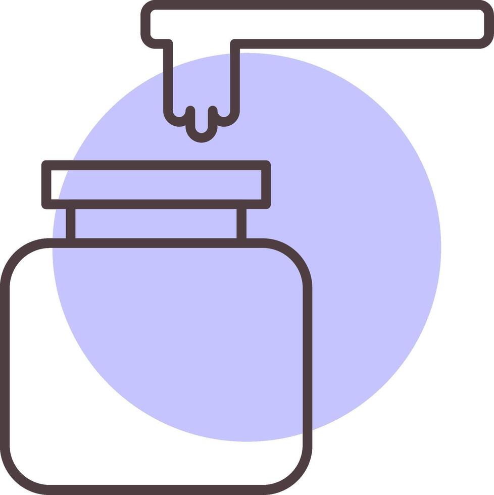 Wax Line  Shape Colors Icon vector