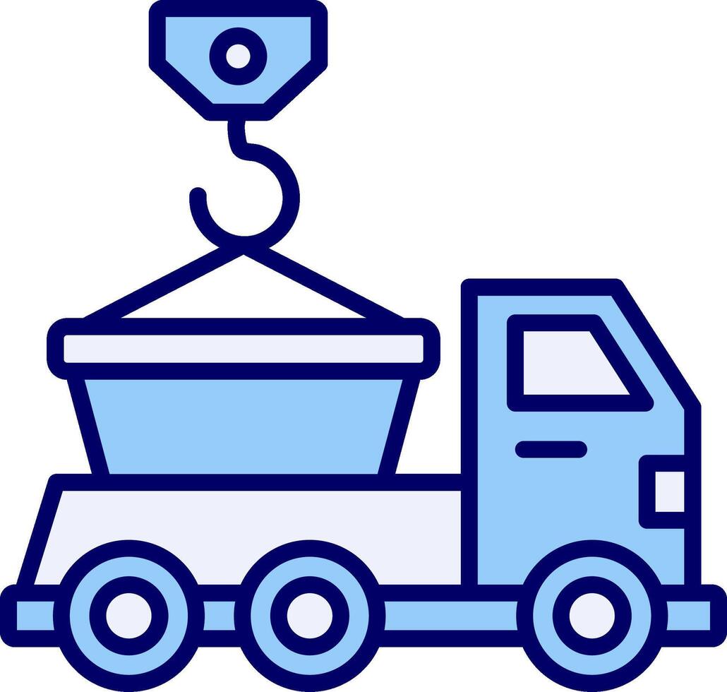 Skip Truck Vecto Icon vector